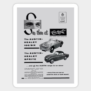 AUSTIN HEALEY 100/SIX - advert Magnet